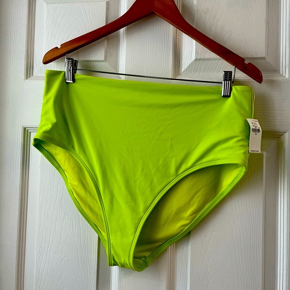 Neon high wasted bathing suit bottom - Picture 2 of 4